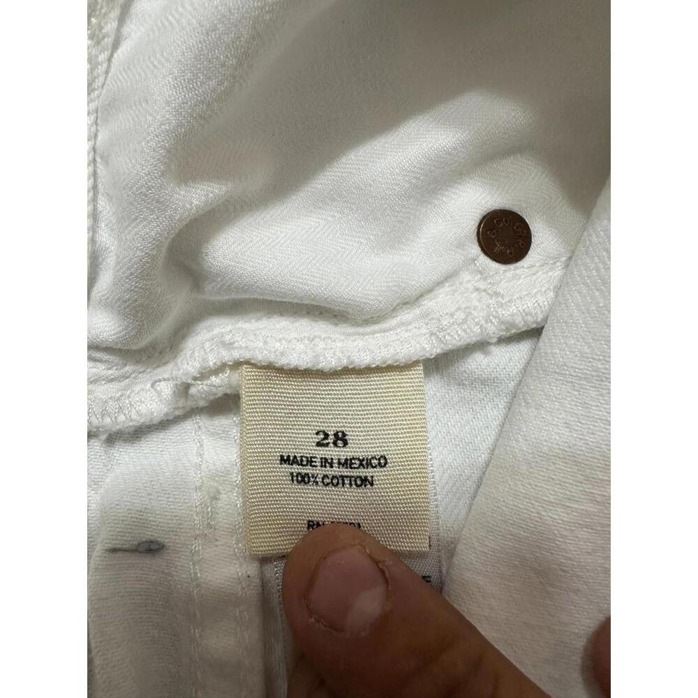 Polo Ralph Lauren Crosby Shorts – White Denim, Size 28, Frayed Hem, Authentic RL - Picture 8 of 9